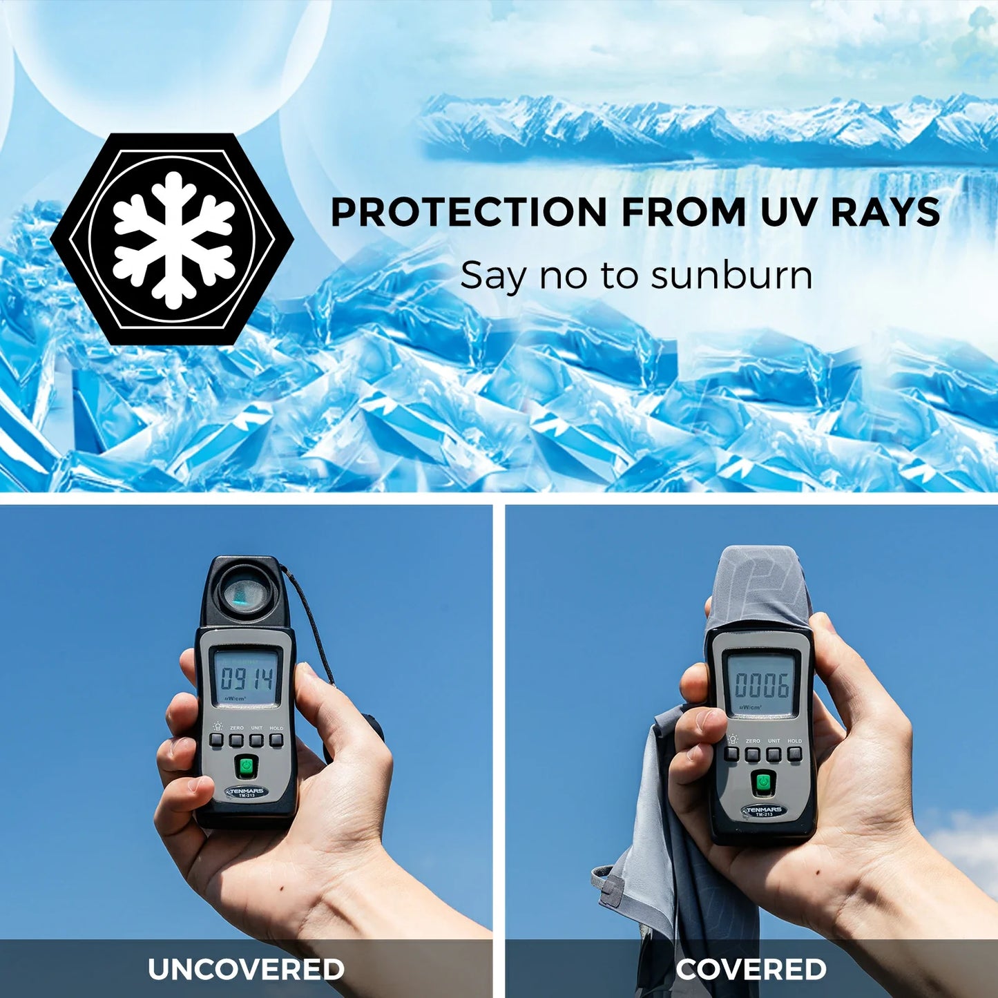 ROCKBROS Summer Cooling Neck Gaiter Breathable Balaclava for Men Women