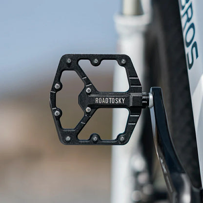 ROCKBROS Large Tread CNC Aluminum Pedals with Sealed Bearings-Road To Sky