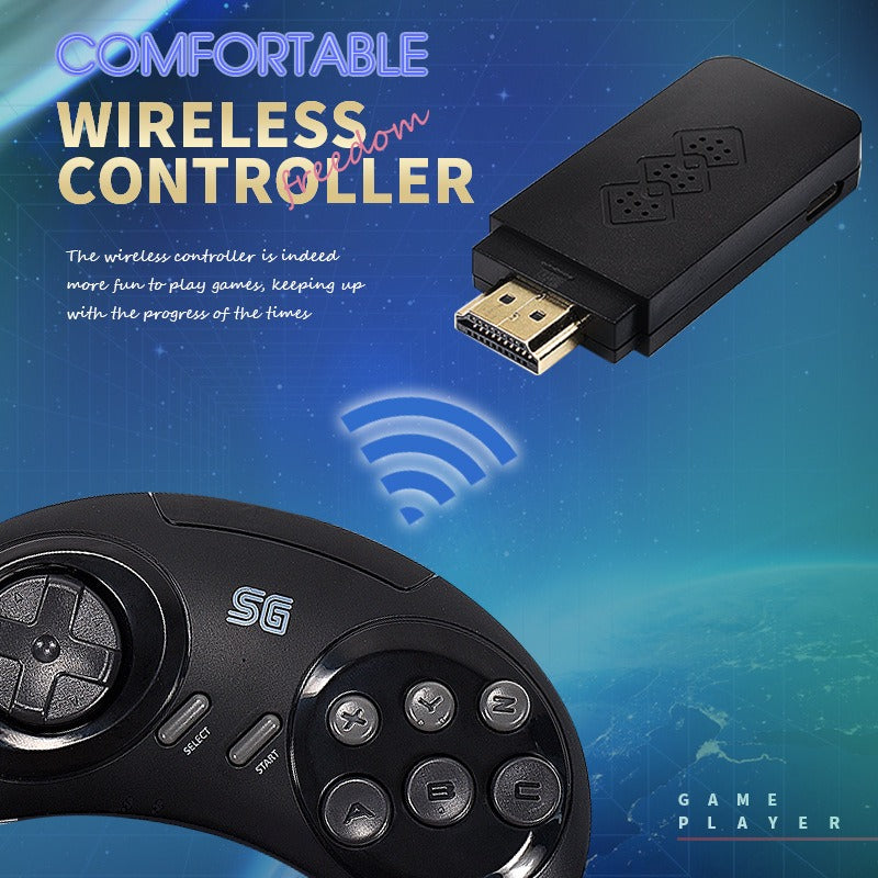 16 bit Classic Retro MD Sega Gaming Console Home HDMI HD TV Gaming Console Wireless Doubles Gaming Console