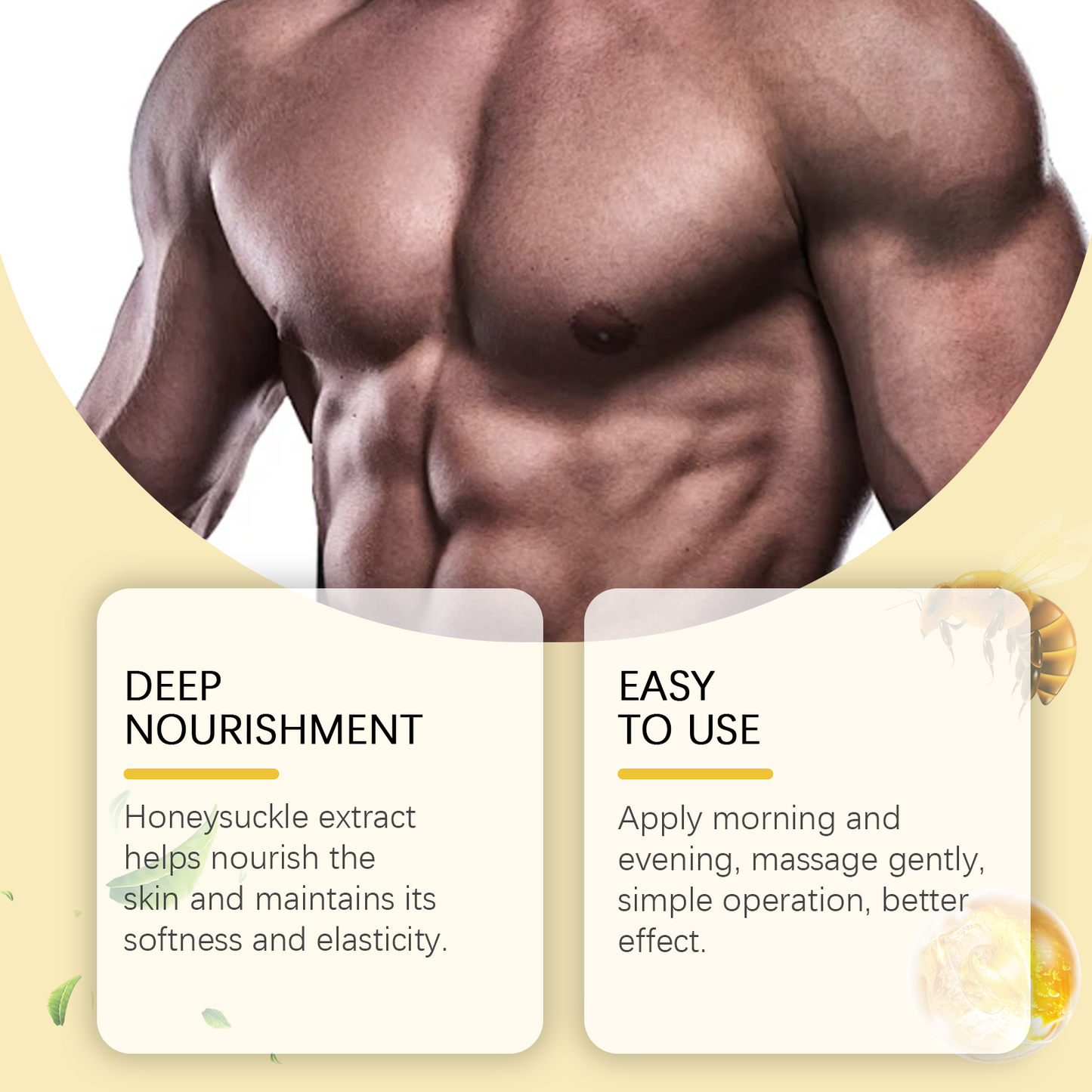 Men's Chest Massage Oil, Hydrating And Moisturizing Body Massage Treatment Oil