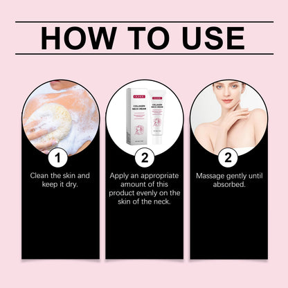 Collagen Neck Cream, Moisturizing And Nourishing Neck Skin Care Firming Massage Moisturizing Neck Cream