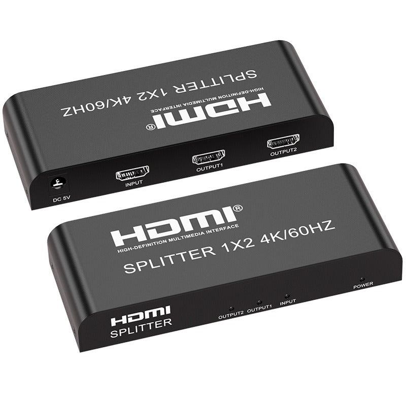 HDMI Distributor 1x2 4K60HZ Series HDMI One In Two Out Divider HD Vide ...