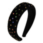 Thickened Sponge Gold Velvet Cloth Headband Female Ins Style Bag Cloth Wide-Brimmed Headband Catwalk Hair Accessories