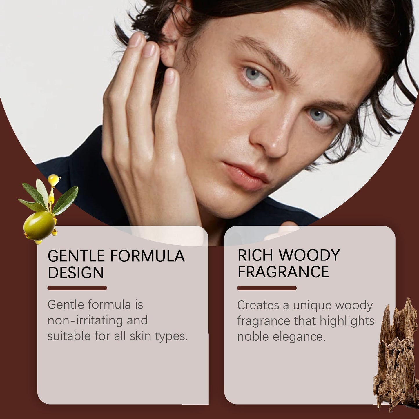 Men's Solid Balm Portable Solid Balm For Long-Lasting Fragrance Refreshing And Non-Sticky