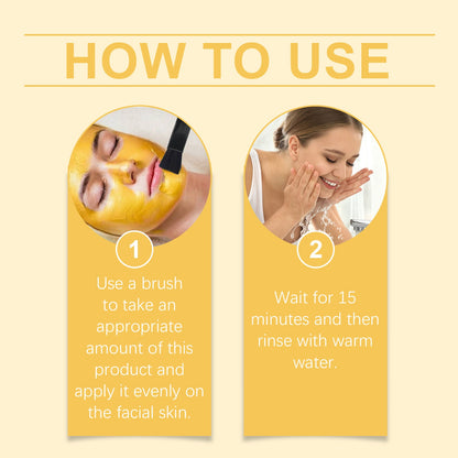 Vitamin C Turmeric Mud Film, Soft And Bright, Nourishing Facial Skin Moisturizing And Hydrating Turmeric Mud Film