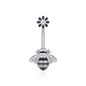 Navel Ring Creative Bat Bee Navel Buckle Navel Ring Body Piercing Jewelry