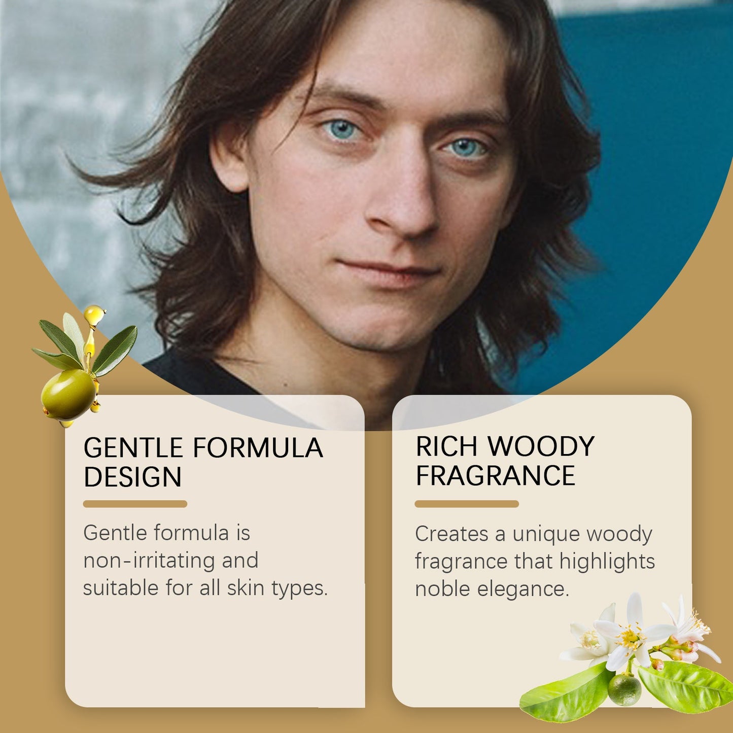 Men's Balm Stick Refreshing Non-Sticky Long Lasting Fragrance For Men Charm Balm Applicator