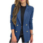 Casual Long Sleeve Lapel Button Autumn Coat