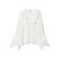 Style Women's Fashion Casual Long Sleeve Layered Decorative Shirt