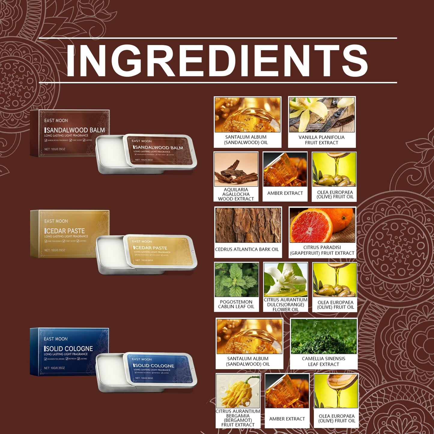 Men's Solid Balm Portable Solid Balm For Long-Lasting Fragrance Refreshing And Non-Sticky