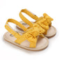 Baby Shoes Summer New 0-1 Year Old Rubber Sole Bow Sandals Toddler Shoes Baby Shoes
