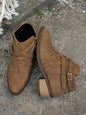 Women’s Retro High-Heel Ankle Boots – Chic Suede Single Boots