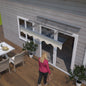 5934W Series Door Window Awning Canopy W59"xD34" Made of 0.137Inch /3.5mm Thick Virtually Crystal Solid Polycarbonate Sheet