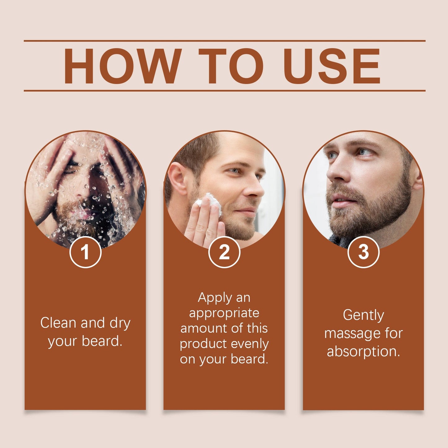 Men's Beard Care Cream Sandalwood Ingredients For Beard Care For Men With A Variety Of Skin Types