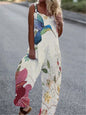Women’s Butterfly Print Overalls