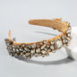 Summer New Fashion Headband Ladies Baroque Retro Headband Set With Colorful Rhinestones Full Diamond Hair Accessories