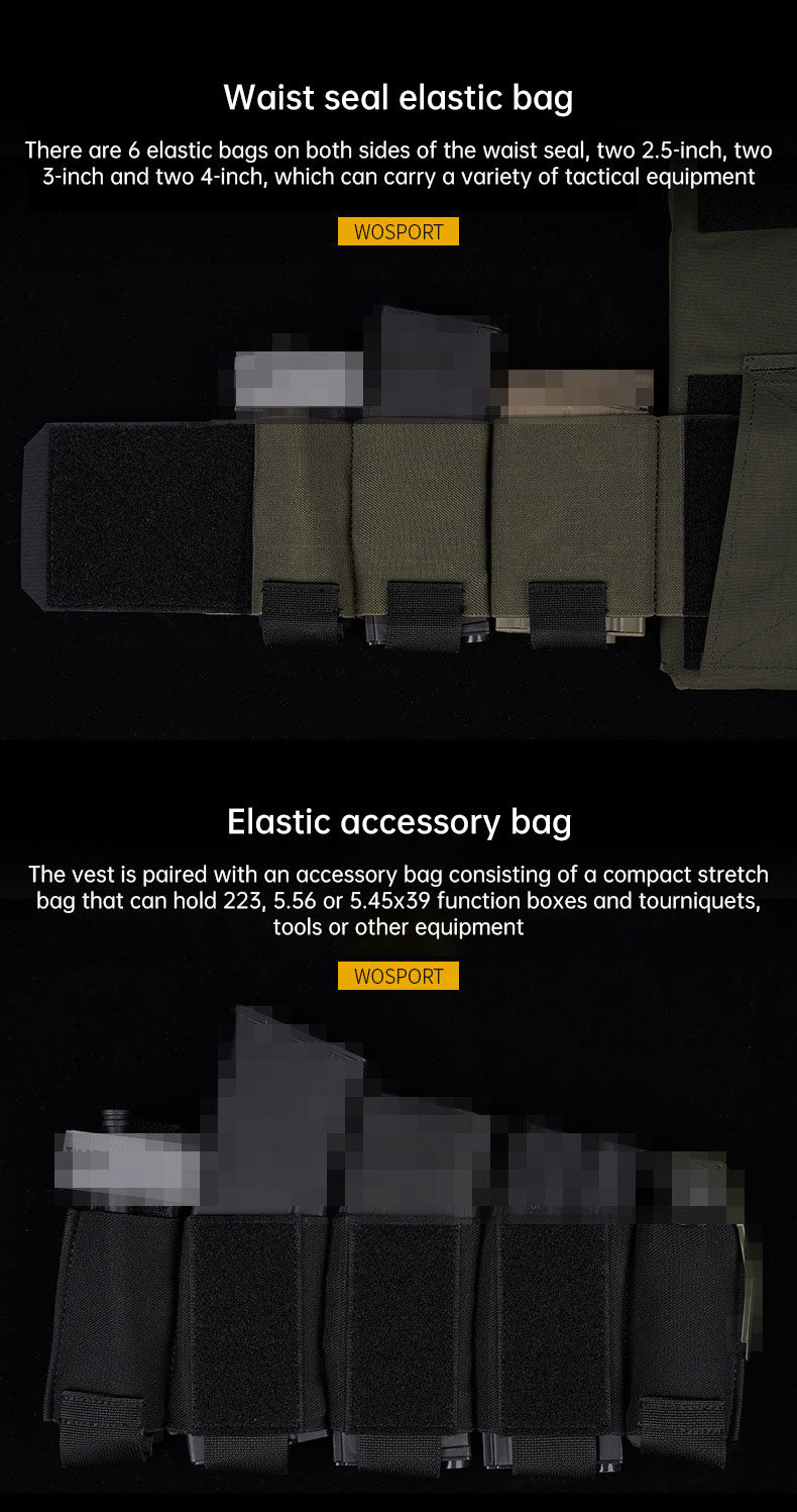 QASM Chest Buckle Waist Seal Storage Bag Little Dinosaur AC-1 Lightweight Tank Set