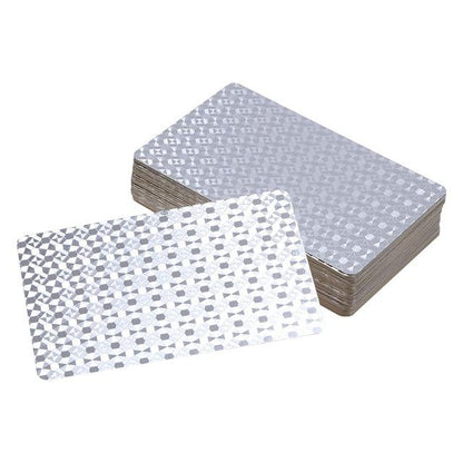 Waterproof Luxury Platinum Foil Poker Playing Cards Gold Plated Porker Cards