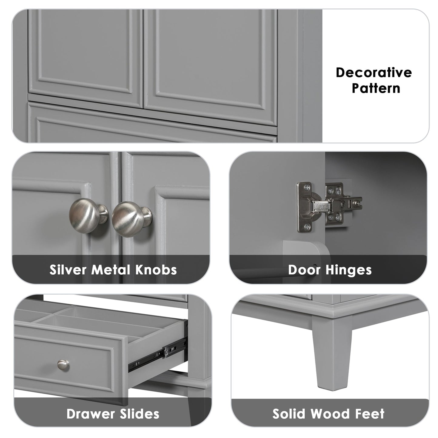 30 inch bathroom vanity no sink  base only gray