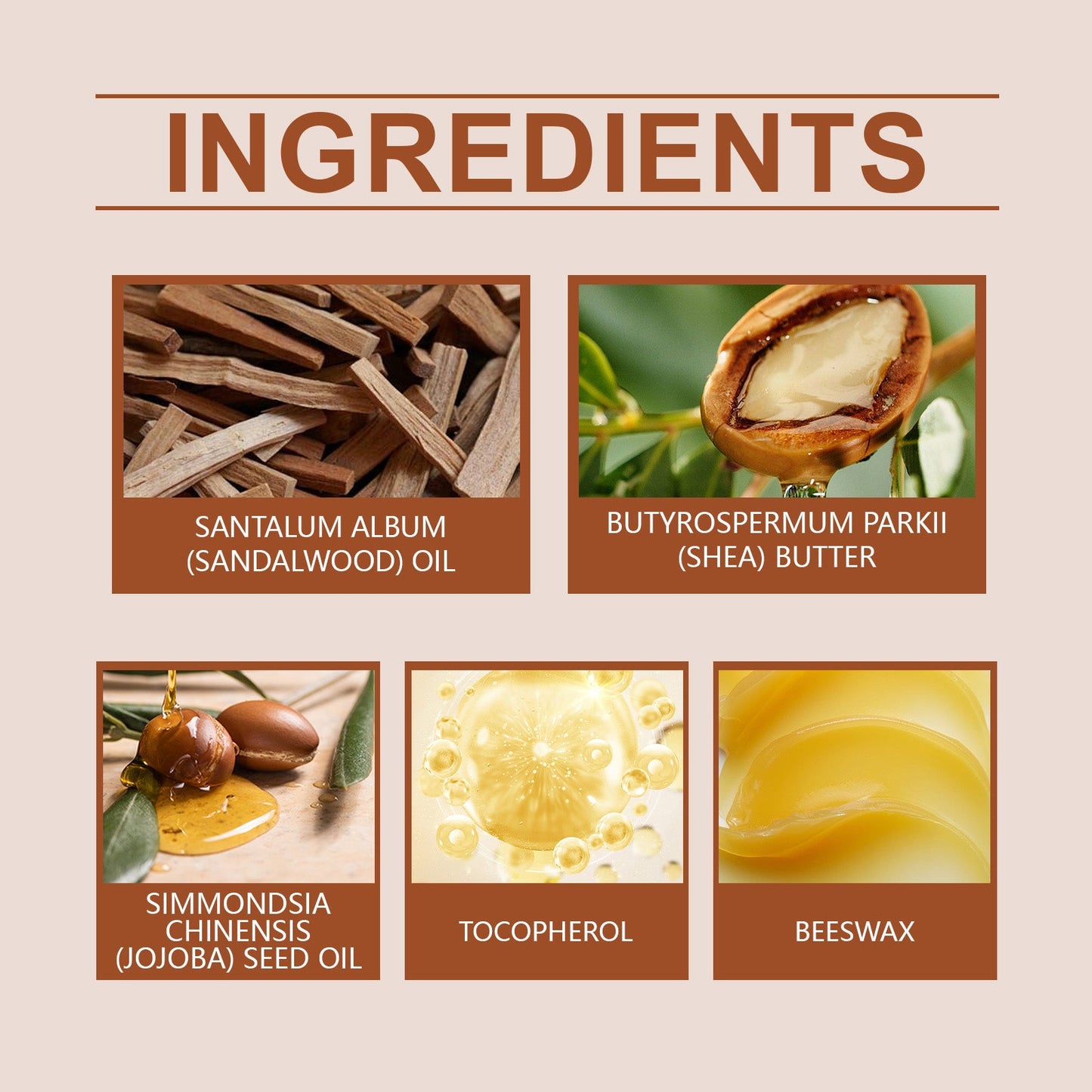 Men's Beard Care Cream Sandalwood Ingredients For Beard Care For Men With A Variety Of Skin Types