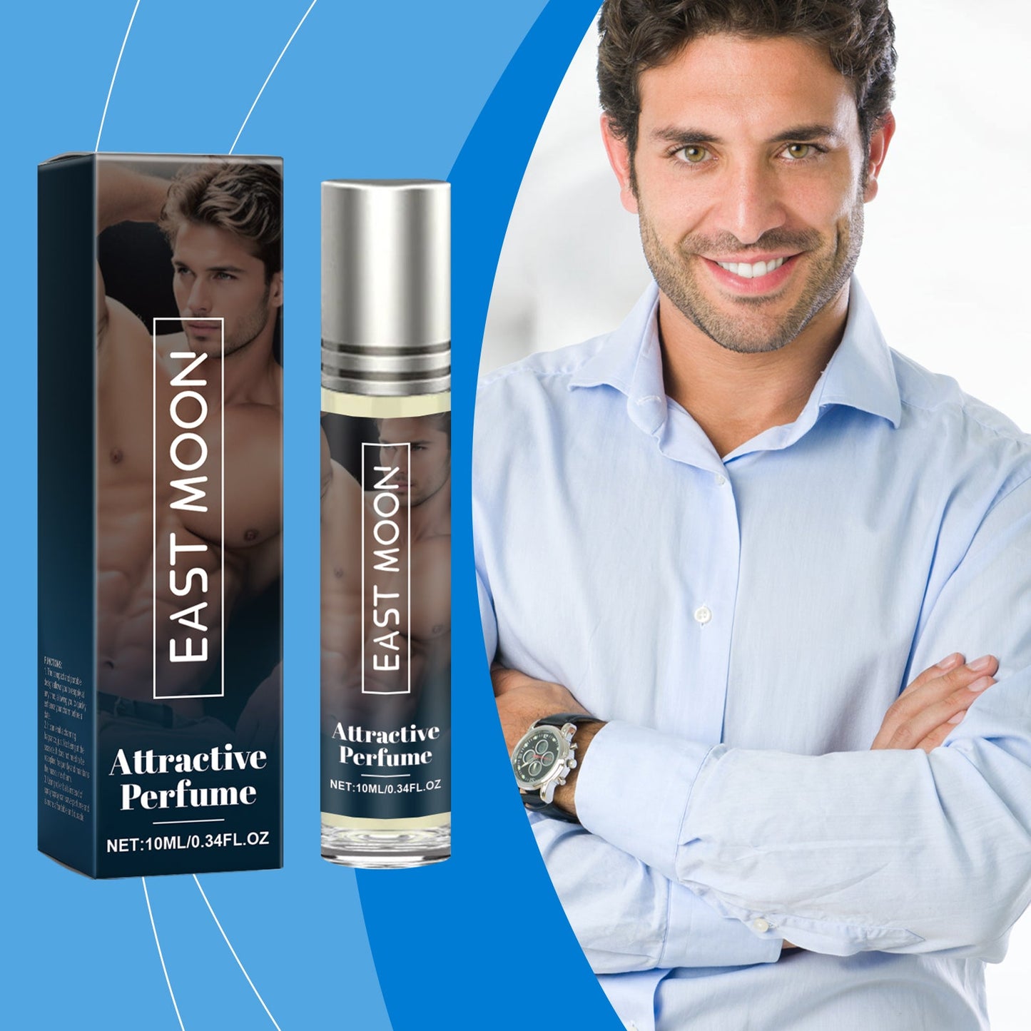 Men's fragrance, fresh charm Keep fragrance enhance charm portable cologne men's perfume