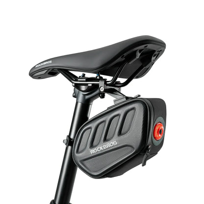 ROCKBROS 3D Shell Saddle Bike Seat Bag with Light Tail