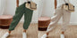 Women’s Cotton Linen Casual Pants – Solid Color