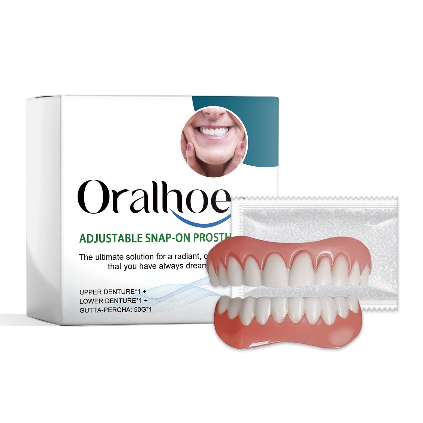 Silicone Denture Repair Set, Everyday To Enhance The Beauty Of Smile Comfortable Material Modification Teeth