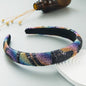 Hair Hoop Fashion New Design Shiny Gypsophila Thin Sponge Headband Korean High-End High-Skull Top Hair Accessories