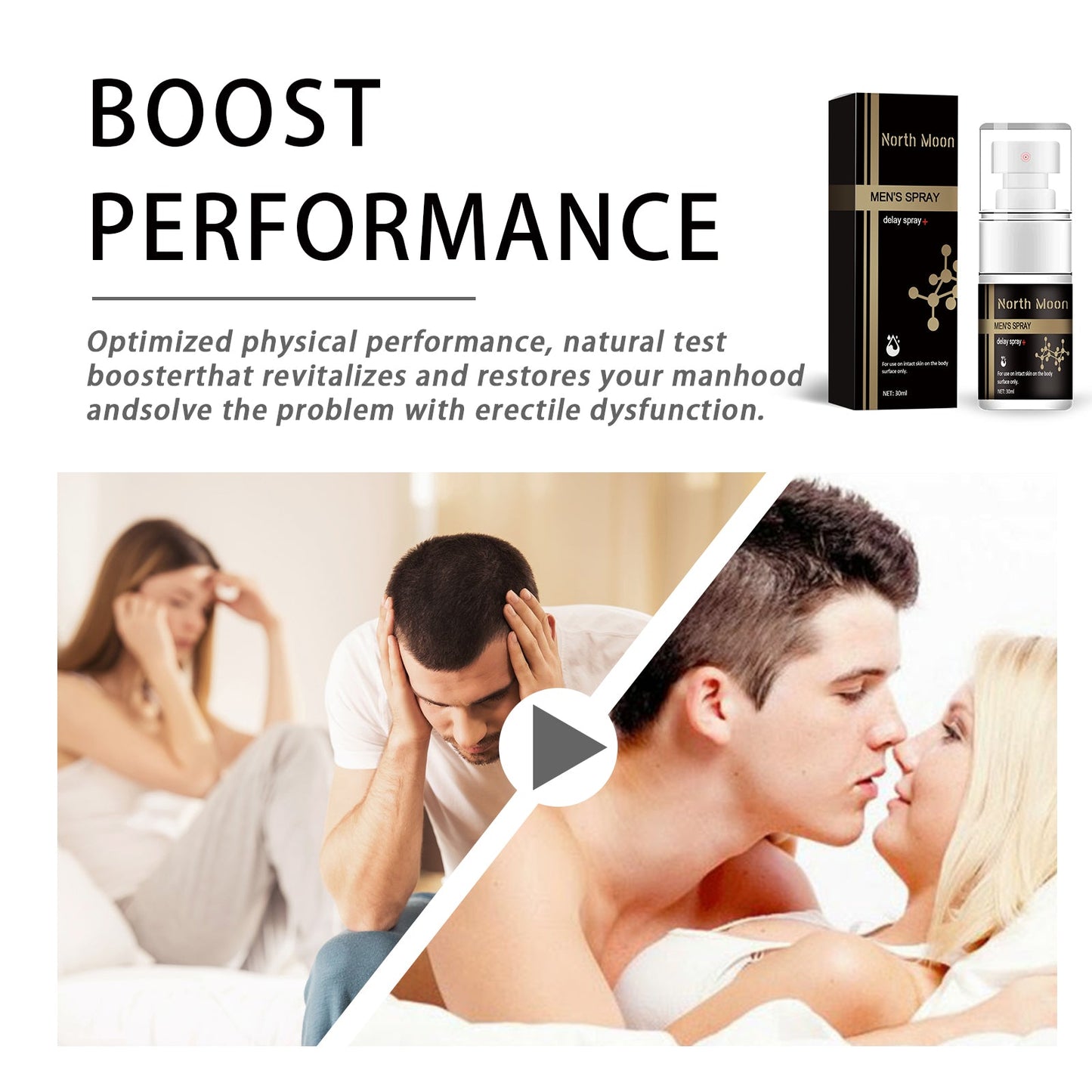 Men's Treatment Spray, Men's Body Care Treatment To Relieve Discomfort Treatment Spray