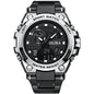 Men's dual display waterproof electronic watch, outdoor sports timing multifunctional quartz electronic watch, shock resistant student watch