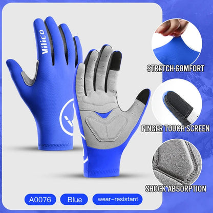 Outdoor mountain bike riding gloves shock-absorbing and anti-skid bike gloves