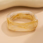 Vintage Irregular Dyeing Bracelet Round Wide Face Acrylic Bracelet for Women