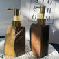 1 PCS Natural Pink Crystal Stone Press Bottle Dispenser 30ml Liquid Dispenser Shower Gel  Wash Light Luxury Bathroom Accessory