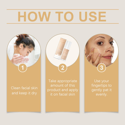Moisturizing Liquid Foundation Easily Creates A Natural Skin Tone Concealer Moisturizing And Long-Lasting Long-Lasting Makeup Foundation