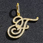 Hip hop accessories grass letter pendant melon seed buckle Cuban chain accessory