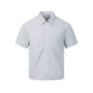 Zipper short sleeved shirt men's loose solid color shirt