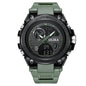 Men's dual display waterproof electronic watch, outdoor sports timing multifunctional quartz electronic watch, shock resistant student watch