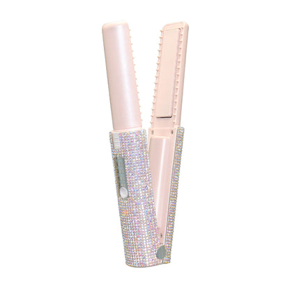 Electric USB Hair Straightening Brush Straightener Brush Multifunctional Comb Straightening Styler Hair Curler