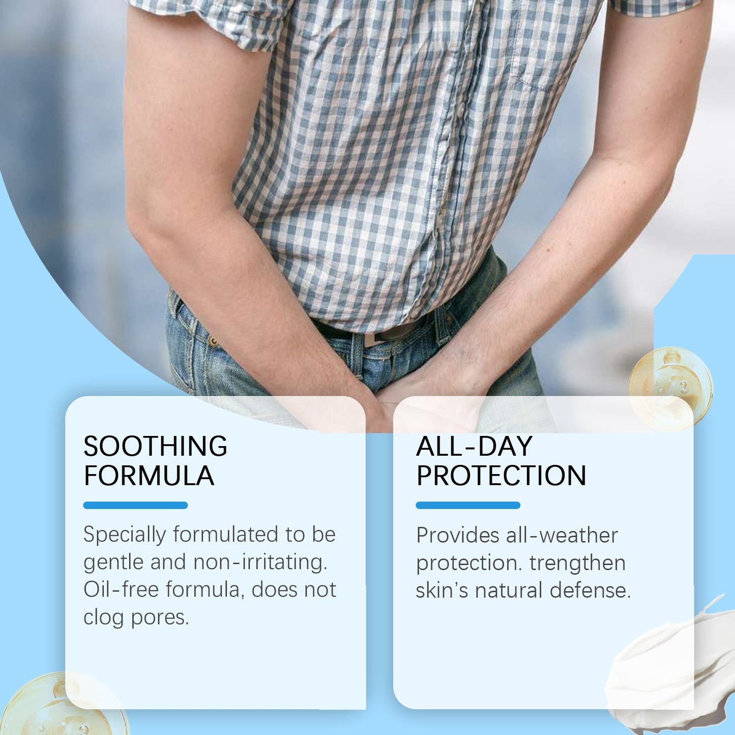 Men's Body Care Gel, Relieve Men's Physical Discomfort Care Gel