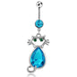 Navel Ring Creative Bat Bee Navel Buckle Navel Ring Body Piercing Jewelry