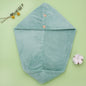Super absorbent double-layer thickened coral velvet quick drying hair towel, shower cap, and headband towel