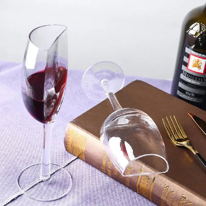 Creative Half Red Wine Cups Multi-use Vintage Tall Wine Glassware Long Stemmed Wine Champagne Glasses