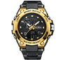 Men's dual display waterproof electronic watch, outdoor sports timing multifunctional quartz electronic watch, shock resistant student watch