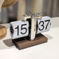 Retro flip digital clock, battery - powered mechanical clock for home & office decor