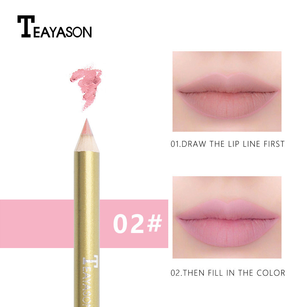 Matte Lip Liner Lasting Vampire Color Nude Pink Big Red Lipstick Lip Pencil