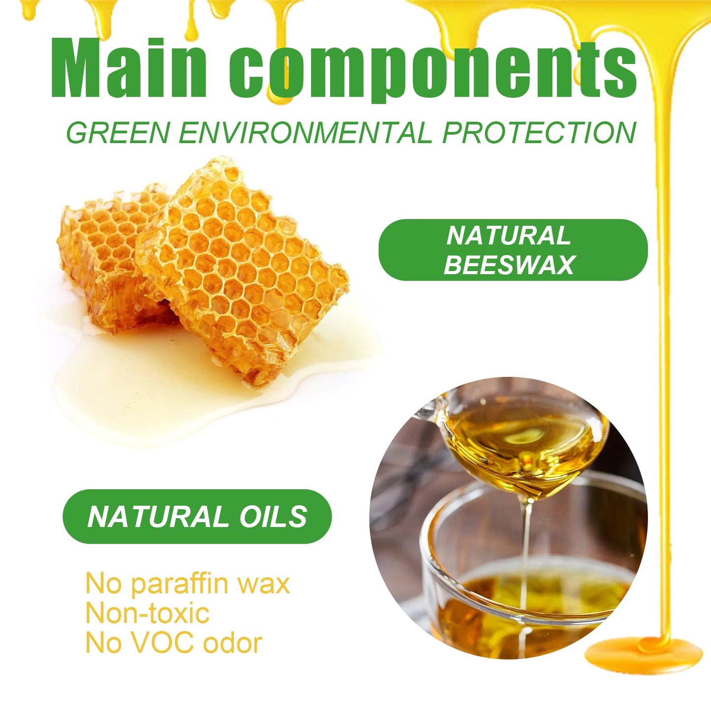 Wood Scratch Repair Beeswax, Solid Wood Floor Furniture Waxing Repair Scratch Repair Beeswax