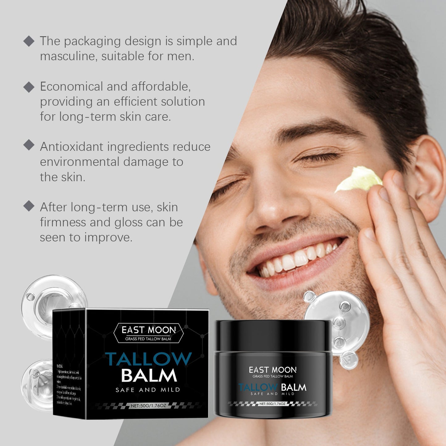 Men's Firming Cream Lighten Fine Lines Firming Hydrating Daily Skin Care Brightening Cream