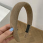 Candy colored velvet with wide edge sponge headband flocking