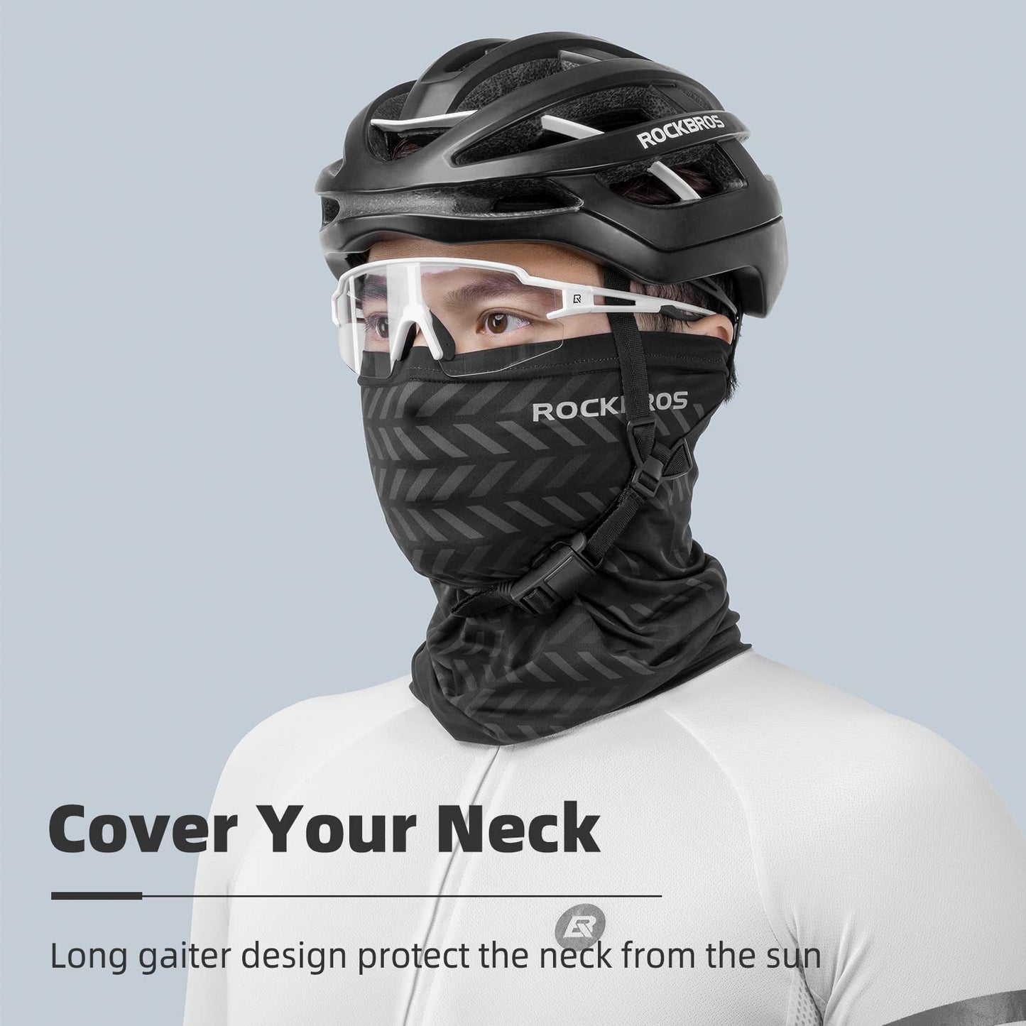 ROCKBROS Cooling Neck Gaiter Face Mask Fishing Scarf Face Cover for Men Women